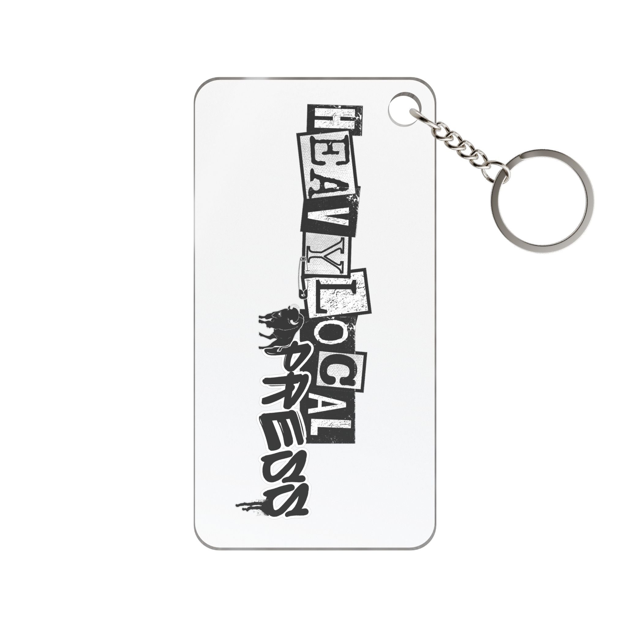 Heavy Local Progress Keychain Charm — Grunge Logo Keyring