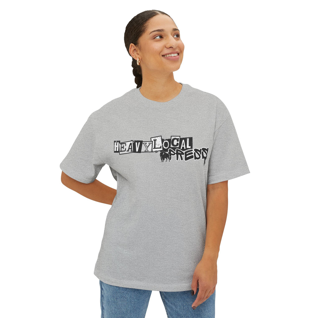 Heavy Local Threads Graphic Tee — Oversized Boxy Band Shirt