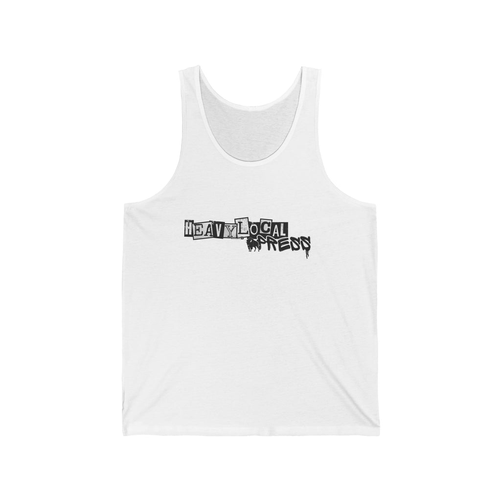 Tank Top — 'Heavy Local' Grunge Logo Muscle Tank