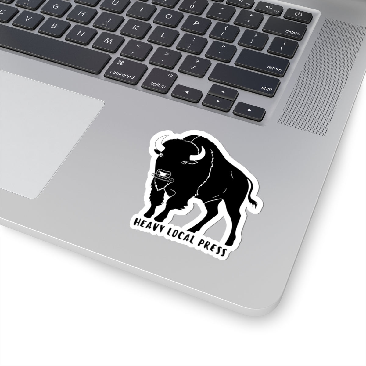 Buffalo Logo Kiss-Cut Sticker — "Heavy Local Press" Laptop Decal