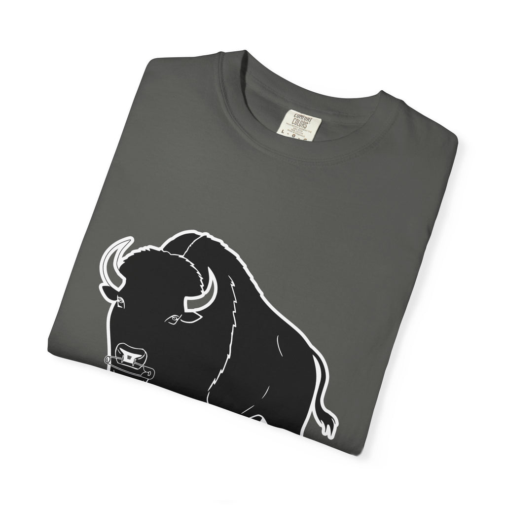Buffalo Graphic T-Shirt — "Heavy Local Press" Vintage Farmhouse Tee