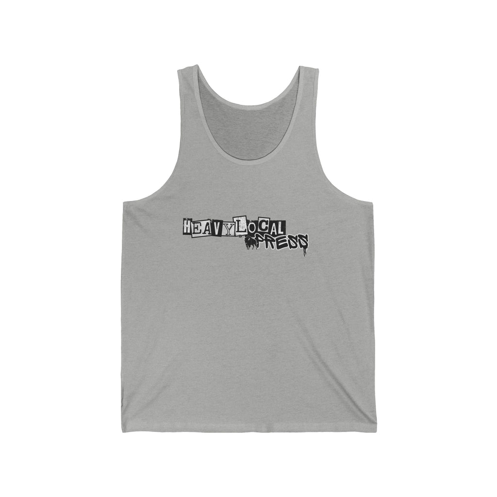 Tank Top — 'Heavy Local' Grunge Logo Muscle Tank
