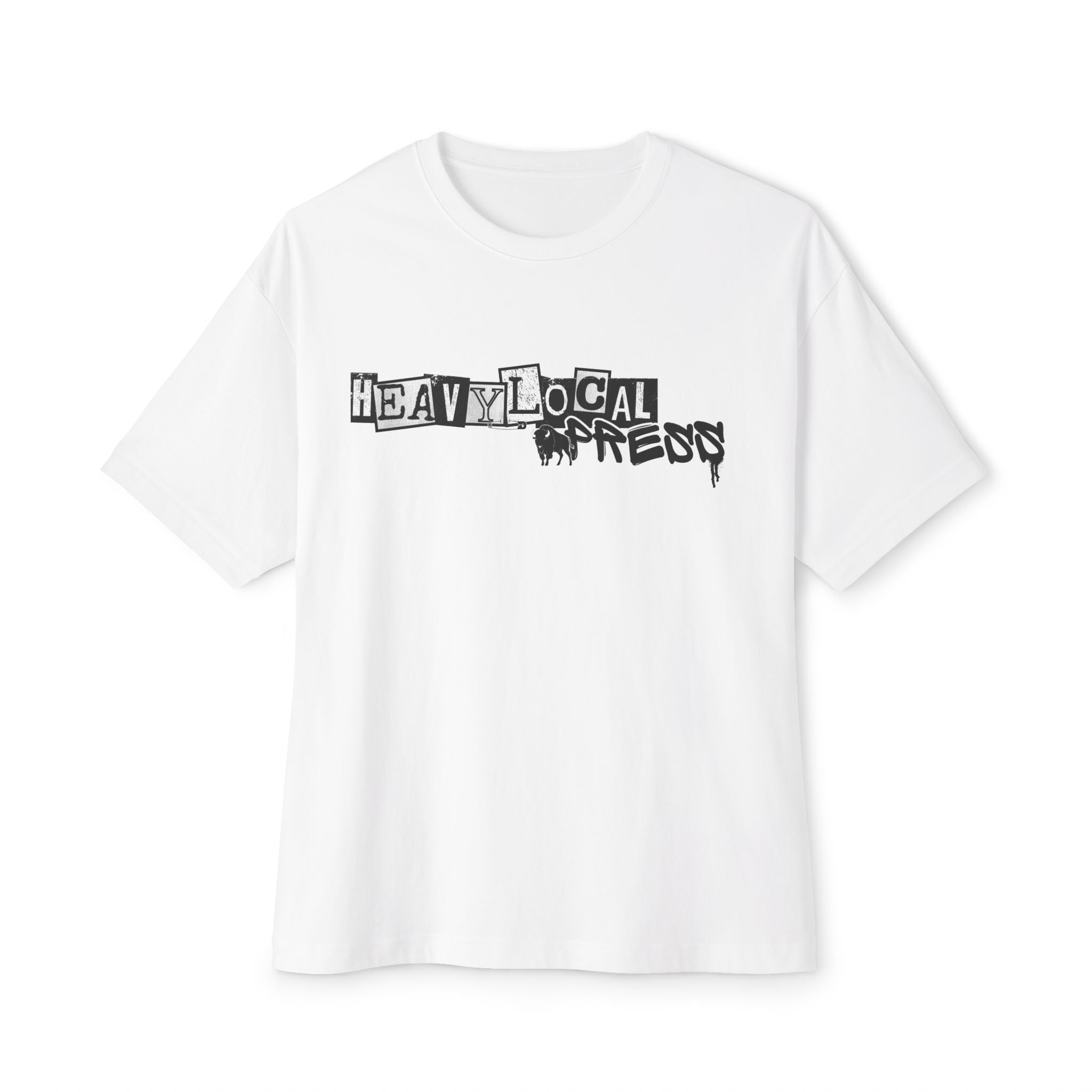 Heavy Local Threads Graphic Tee — Oversized Boxy Band Shirt