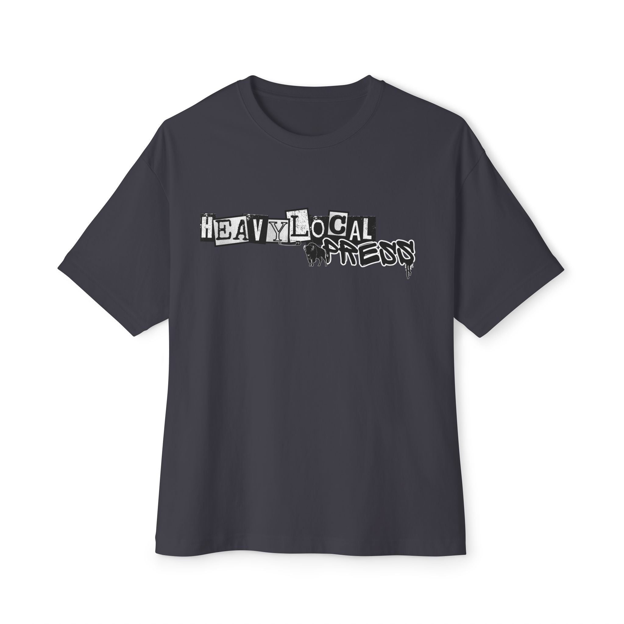Heavy Local Threads Graphic Tee — Oversized Boxy Band Shirt