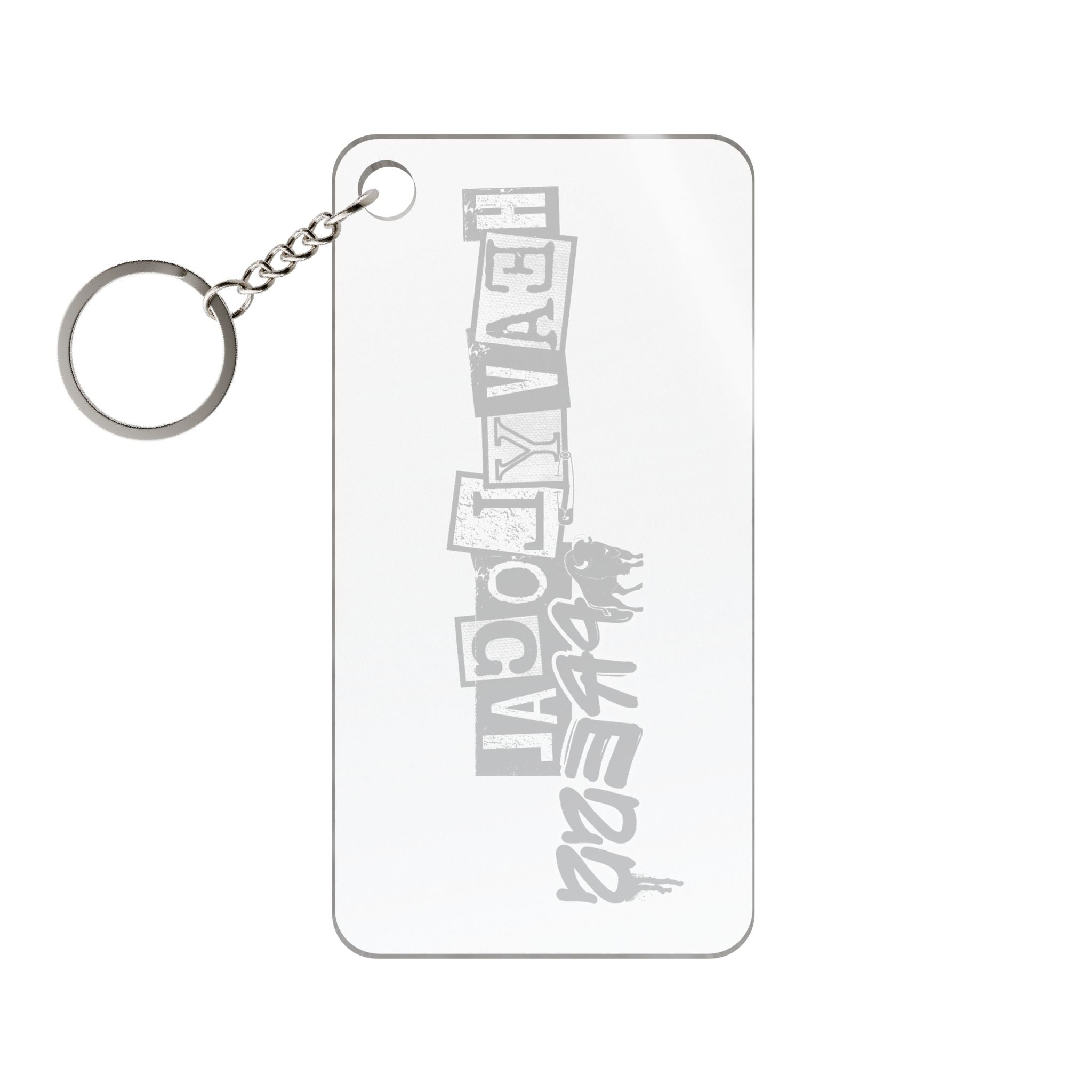 Heavy Local Progress Keychain Charm — Grunge Logo Keyring