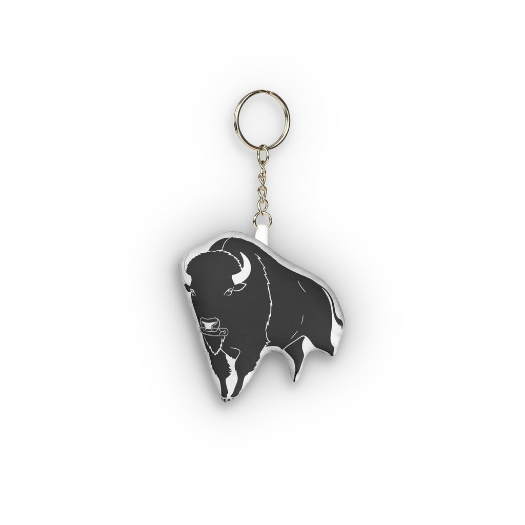 Mini Plush Keychain — Custom Shape Buffalo Design
