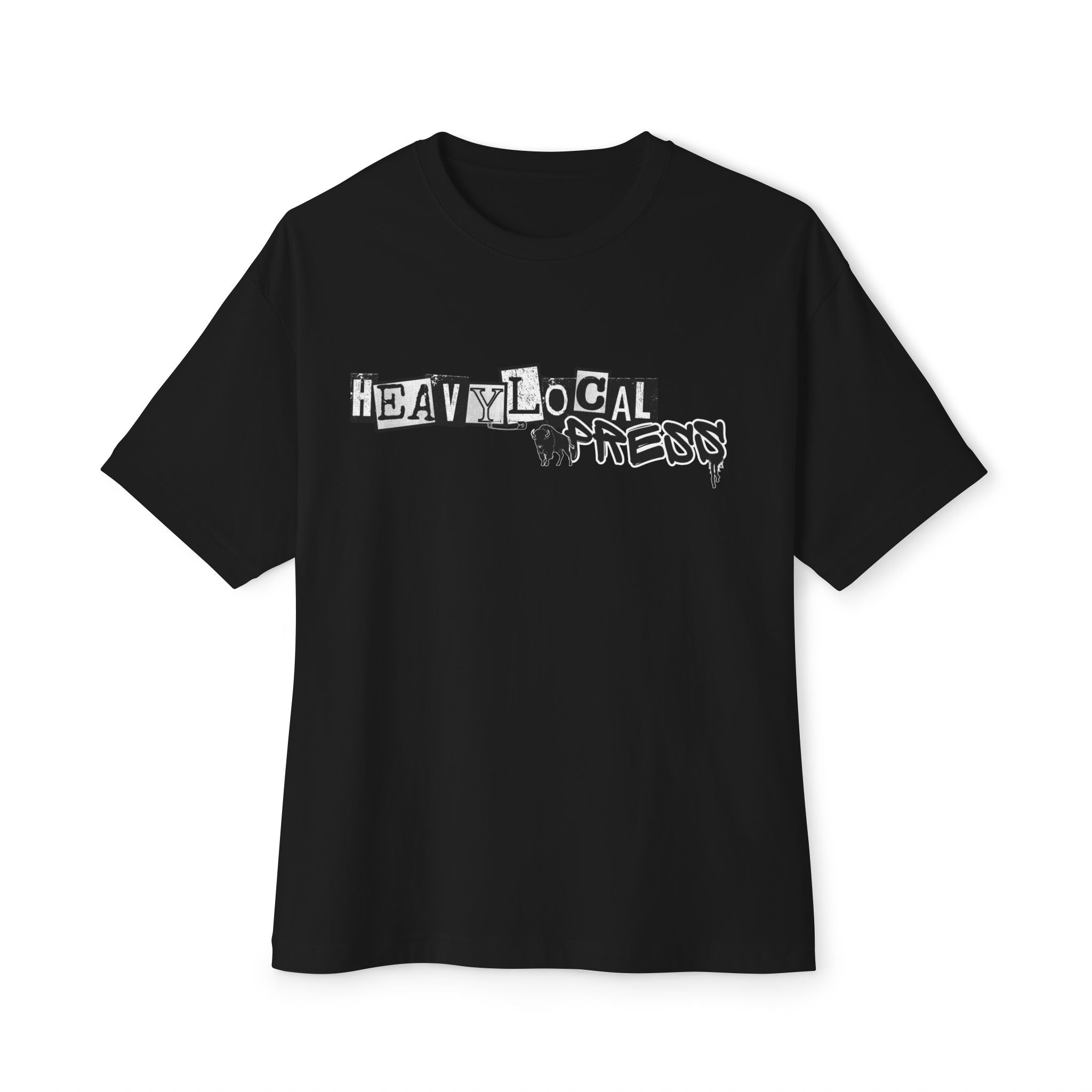 Heavy Local Threads Graphic Tee — Oversized Boxy Band Shirt